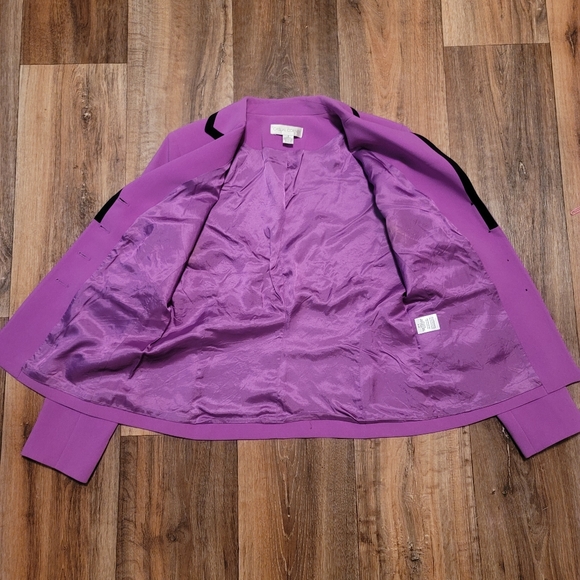VINTAGE CASUAL CORNER Purple Blazer Size 8 - Picture 6 of 8